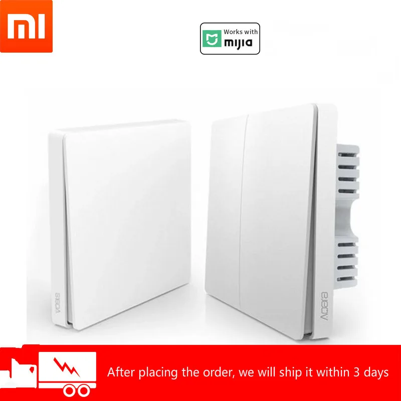 Настенный выключатель Xiaomi Aqara Zigbee Edition D1 Smart Zero Line FireWire с дистанционным
