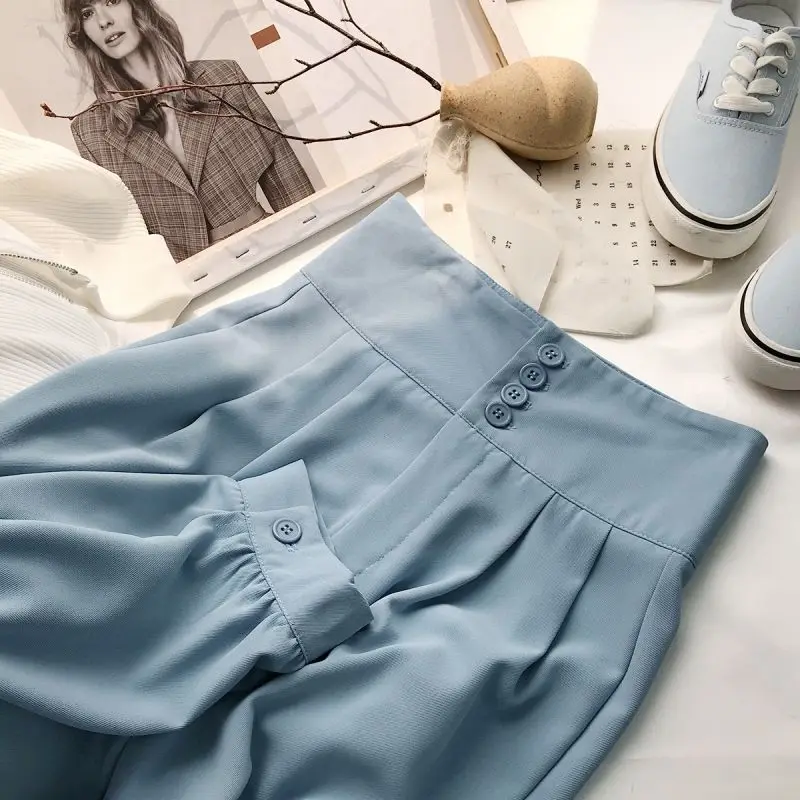 Women 2021 Spring Summer Fashion High Waist Loose Pants Female Solid Color Harem Pants Ladies New Thin Casual Trousers E29
Women 2021 Spring Summer Fashion High Waist Loose Pants Female Solid Color Harem Pants Ladies New Thin Casual Trousers E29