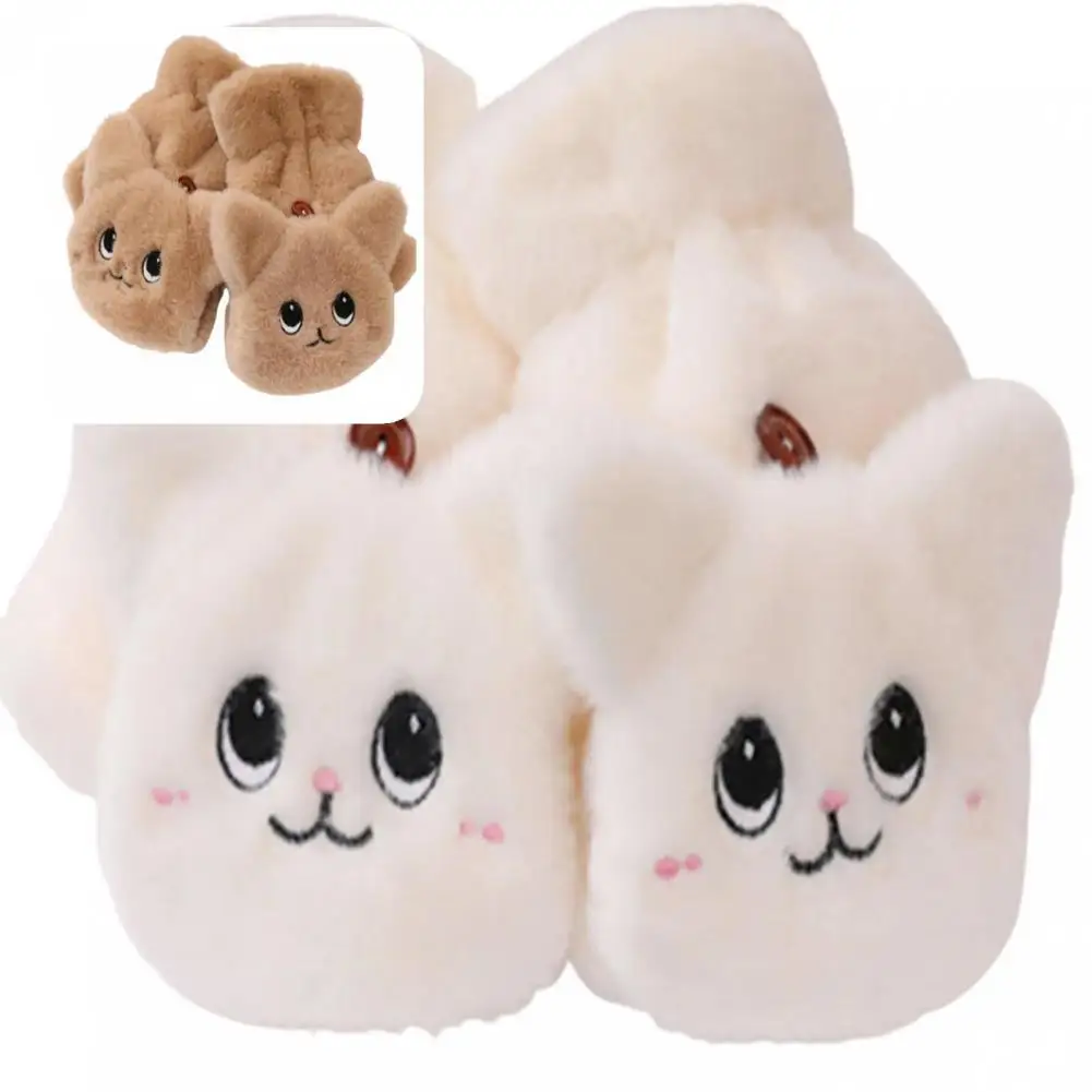 Cozy 1 Pair Fabulous Fuzzy Cat Shape Winter Gloves Flip Design Winter Gloves Cartoon for Female
Cozy 1 Pair Fabulous Fuzzy Cat Shape Winter Gloves Flip Design Winter Gloves Cartoon for Female