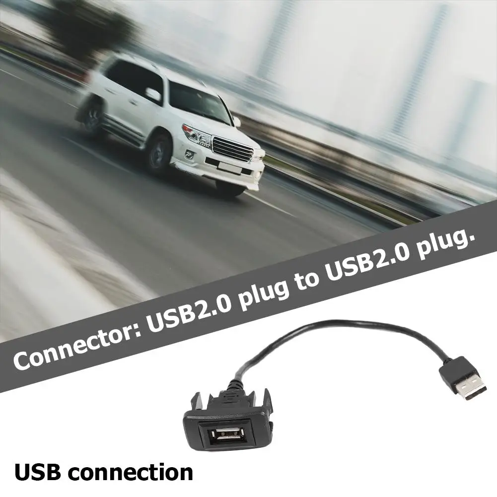 Car Dashboard Flush Mount USB 2.0 Port Panel Male to Female Extension Cable Adapter for TOYOTA Hilux Vigo Fortuner 2004-2012
Car Dashboard Flush Mount USB 2.0 Port Panel Male to Female Extension Cable Adapter for TOYOTA Hilux Vigo Fortuner 2004-2012