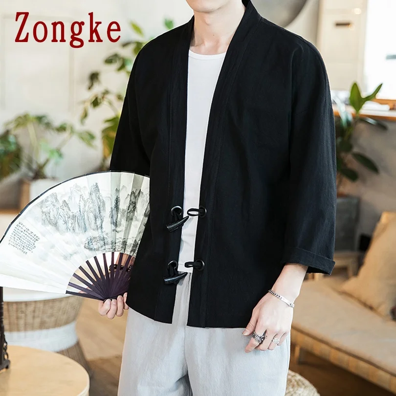 Zongke Solid Kimono Men Clothing 2021 Fashion Summer Harajuku Kimono Cardigan Korean Fashion Mens Shirt Short Sleeve 5XL New
Zongke Solid Kimono Men Clothing 2021 Fashion Summer Harajuku Kimono Cardigan Korean Fashion Mens Shirt Short Sleeve 5XL New