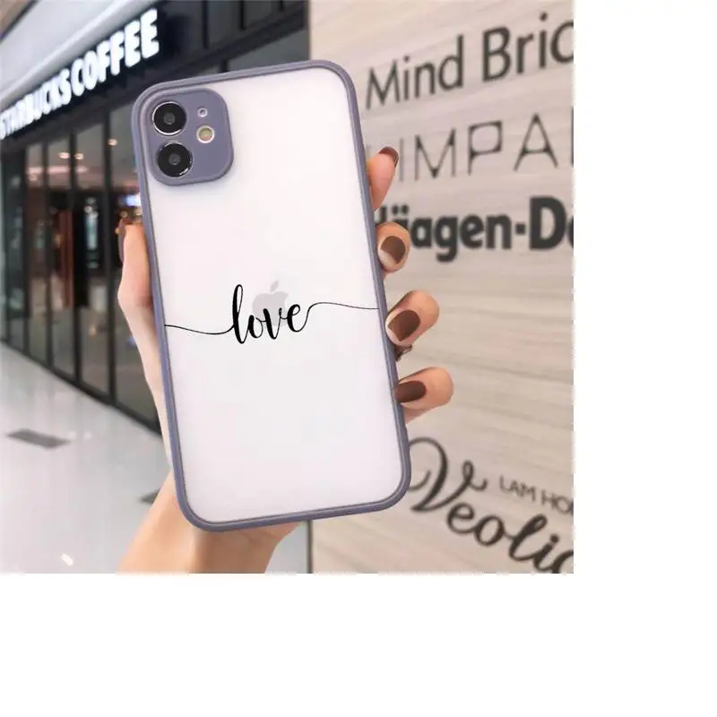 Love Heart Letter aesthetics Phone Cases matte transparent For iphone 7 8 11 12 plus mini x xs xr pro max cover
Love Heart Letter aesthetics Phone Cases matte transparent For iphone 7 8 11 12 plus mini x xs xr pro max cover