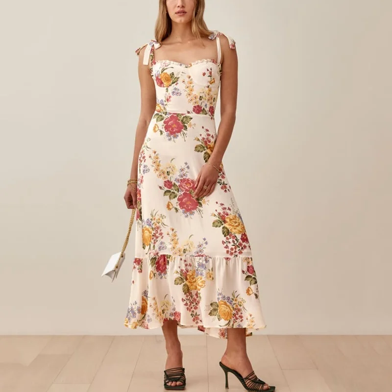 Women Long Maxi Dress Boho Flower Printed Women Vintage Dress Elegant Summer Sundress 2021 Fashion Outfit Vestidos De Mujer
Women Long Maxi Dress Boho Flower Printed Women Vintage Dress Elegant Summer Sundress 2021 Fashion Outfit Vestidos De Mujer