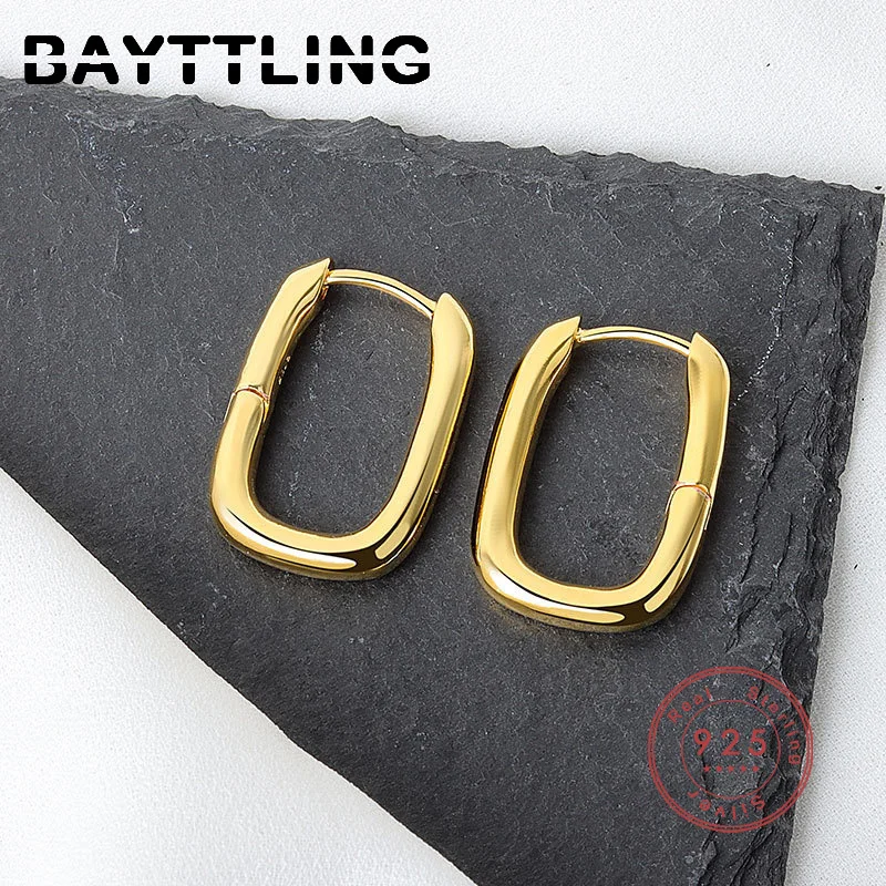 BAYTTLING New Arrivals Silver Color 25MM Square Hoop Earrings Women Fashion Simple Earrings Jewelry Gifts
BAYTTLING New Arrivals Silver Color 25MM Square Hoop Earrings Women Fashion Simple Earrings Jewelry Gifts