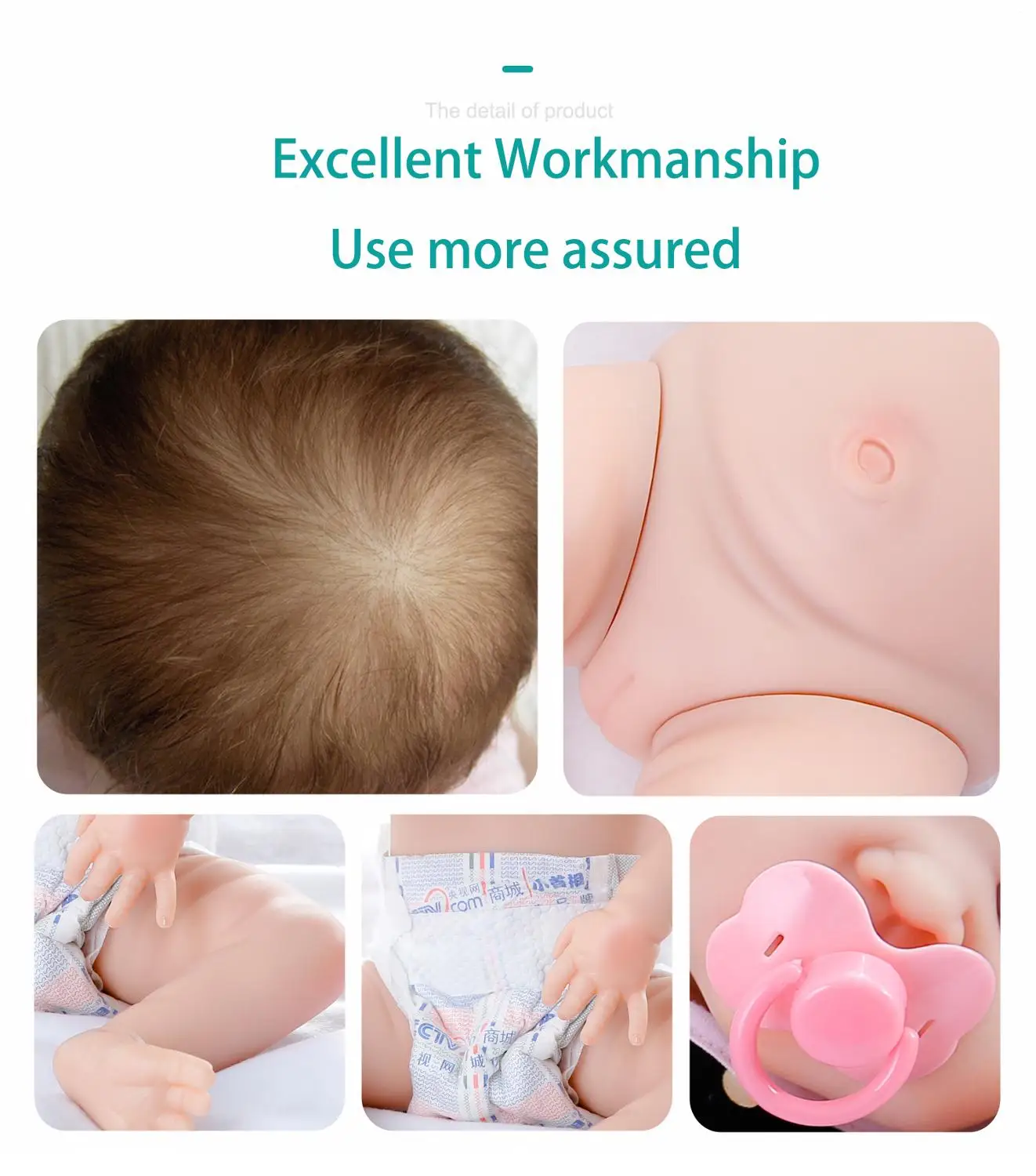 55CM Reborn Doll Color Polka Dot Pink Skirt Doll Toddler Girl Doll Full Body Soft Silicone Realistic Baby Bath Toy Birthday Gif
55CM Reborn Doll Color Polka Dot Pink Skirt Doll Toddler Girl Doll Full Body Soft Silicone Realistic Baby Bath Toy Birthday Gif