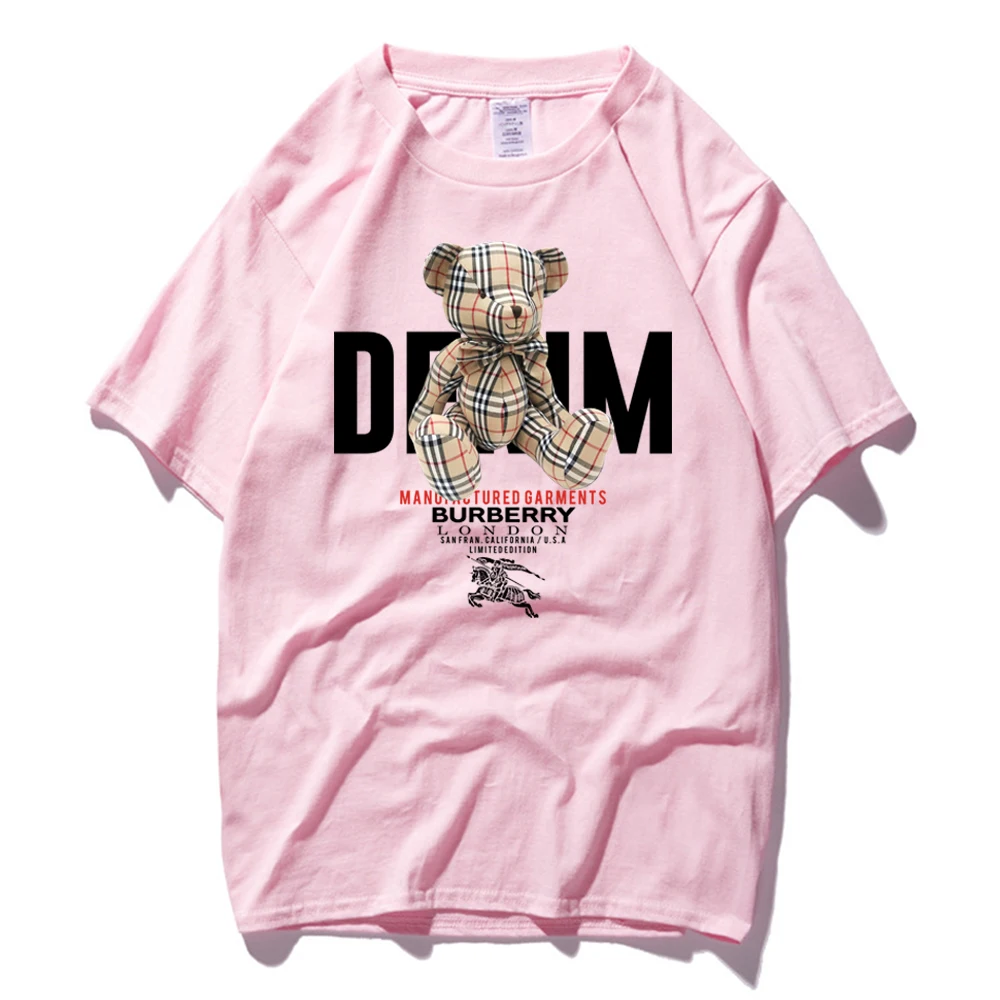 Bear print cotton T-shirt for men and women round summer short sleeved shirt for men and women casual T-shirt Package mail
Bear print cotton T-shirt for men and women round summer short sleeved shirt for men and women casual T-shirt Package mail