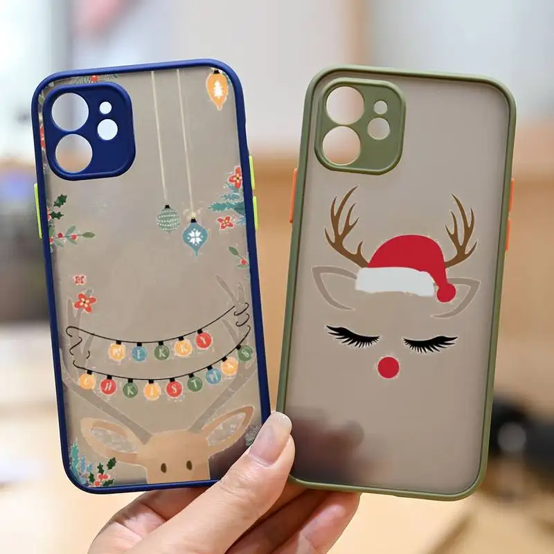 christmas Phone Case matte transparent For Clear Funda sapphire iPhone 7 8 x xs xr 11 12 pro plus max mini
christmas Phone Case matte transparent For Clear Funda sapphire iPhone 7 8 x xs xr 11 12 pro plus max mini