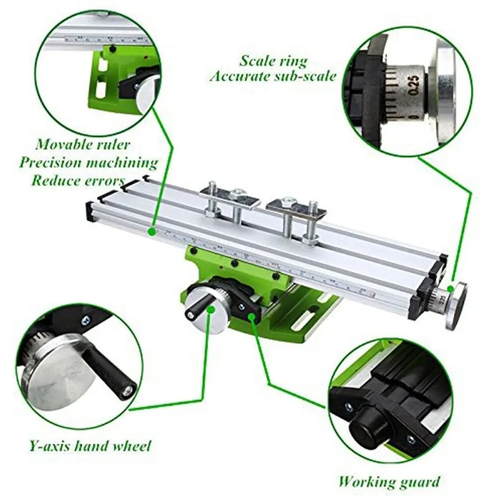 Compound Table Working Cross Slide Table Worktable For Milling Drilling Bench Multifunction Adjustable X-Y Function Table Sets
Compound Table Working Cross Slide Table Worktable For Milling Drilling Bench Multifunction Adjustable X-Y Function Table Sets