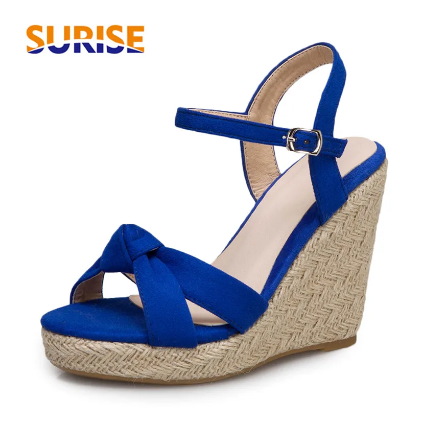 Big Size Women Gladiator Wedge Sandals High Thick Heel Red Black Blue Casual Party Office Lady Summer Ankle Strap Platform Shoes 
Big Size Women Gladiator Wedge Sandals High Thick Heel Red Black Blue Casual Party Office Lady Summer Ankle Strap Platform Shoes