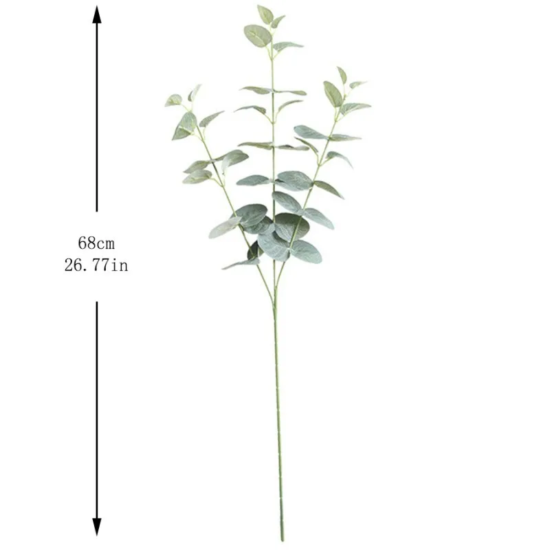 Artificial Leaves Branch Retro Green Silk Eucalyptus Leaf for Home Decor Wedding Plants Faux Fabric Foliage Room Decoration 68CM
Artificial Leaves Branch Retro Green Silk Eucalyptus Leaf for Home Decor Wedding Plants Faux Fabric Foliage Room Decoration 68CM