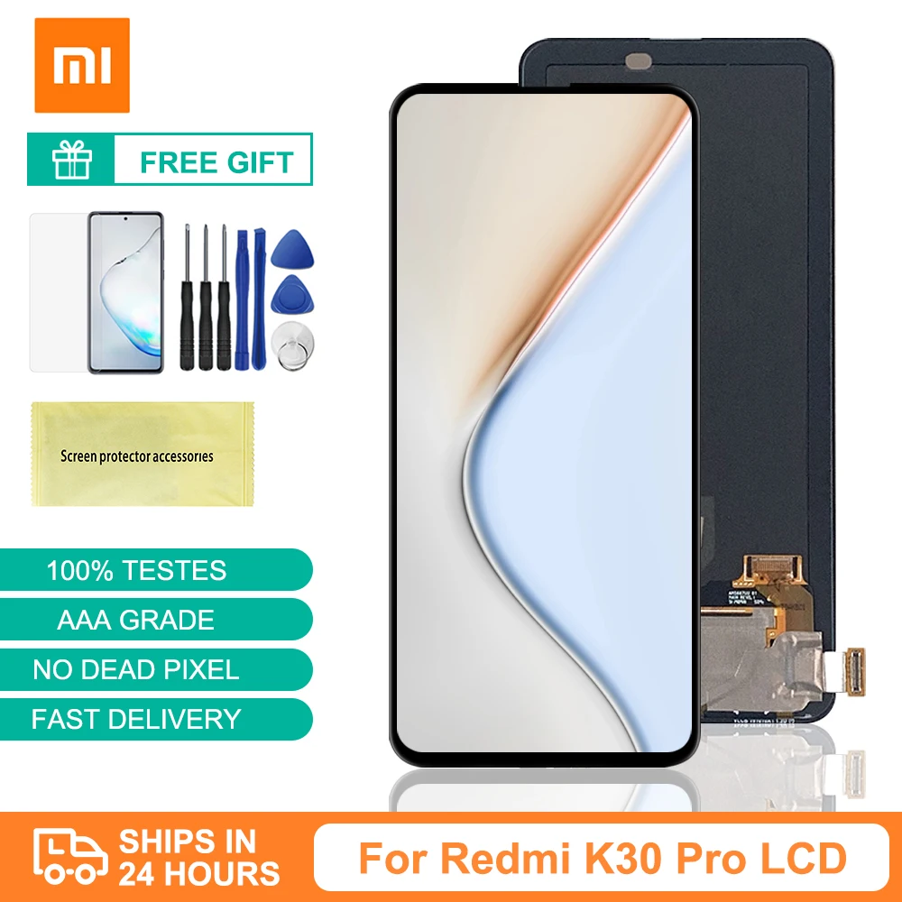 Оригинальный дисплей 6,67 ''для Xiaomi Redmi K30 Pro, ЖК-дисплей, сенсорный экран, дигитайзер в сборе, Замена для Xiaomi Poco F2 Pro
Оригинальный дисплей 6,67 ''для Xiaomi Redmi K30 Pro, ЖК-дисплей, сенсорный экран, дигитайзер в сборе, Замена для Xiaomi Poco F2 Pro