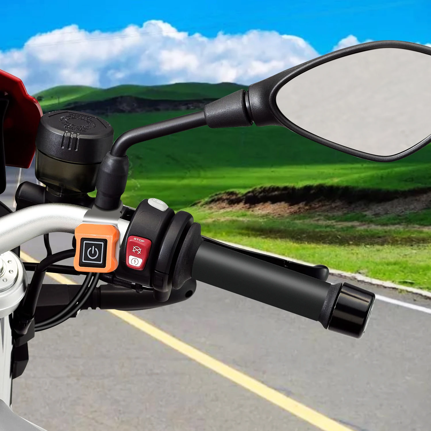 Universal Motorcycle Intelligent three-speed thermostat electric heating handle for 7/8" 22mm Adjustable Hot Grip 12V
Universal Motorcycle Intelligent three-speed thermostat electric heating handle for 7/8" 22mm Adjustable Hot Grip 12V