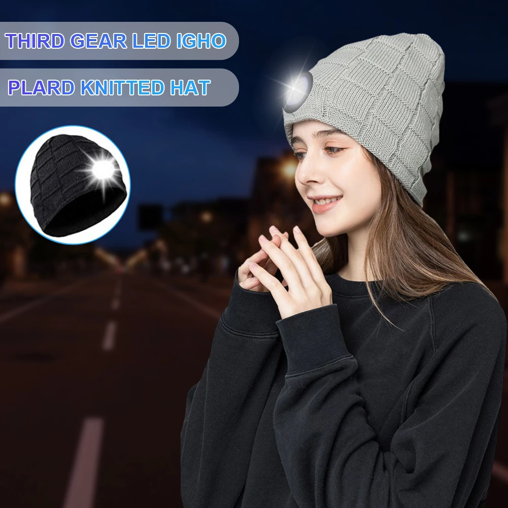 USB Rechargeable LED Light Hat Hands Free Flashlight Cap LED Beanies Knit Hat Keep Warm In Winter For Climbing Fishing Outdoor
USB Rechargeable LED Light Hat Hands Free Flashlight Cap LED Beanies Knit Hat Keep Warm In Winter For Climbing Fishing Outdoor