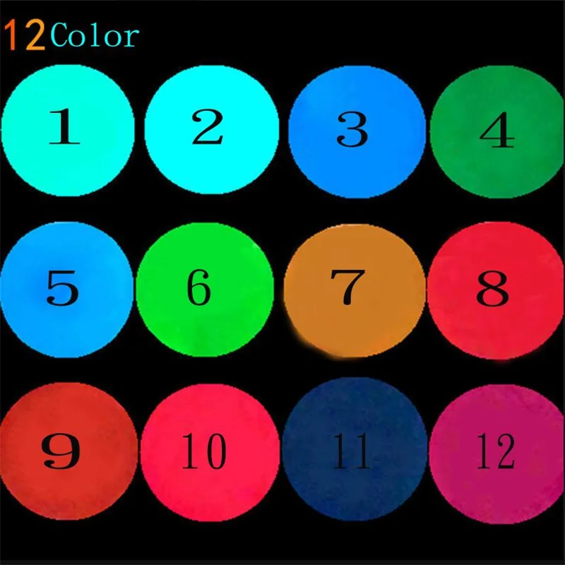 100g/Bag Nail Art Glow In The Dark Powders 12 Colors Dust Glitter Powder For UV Gel Manicure Nails Luminous Pigment Powder 5-81%
100g/Bag Nail Art Glow In The Dark Powders 12 Colors Dust Glitter Powder For UV Gel Manicure Nails Luminous Pigment Powder 5-81%