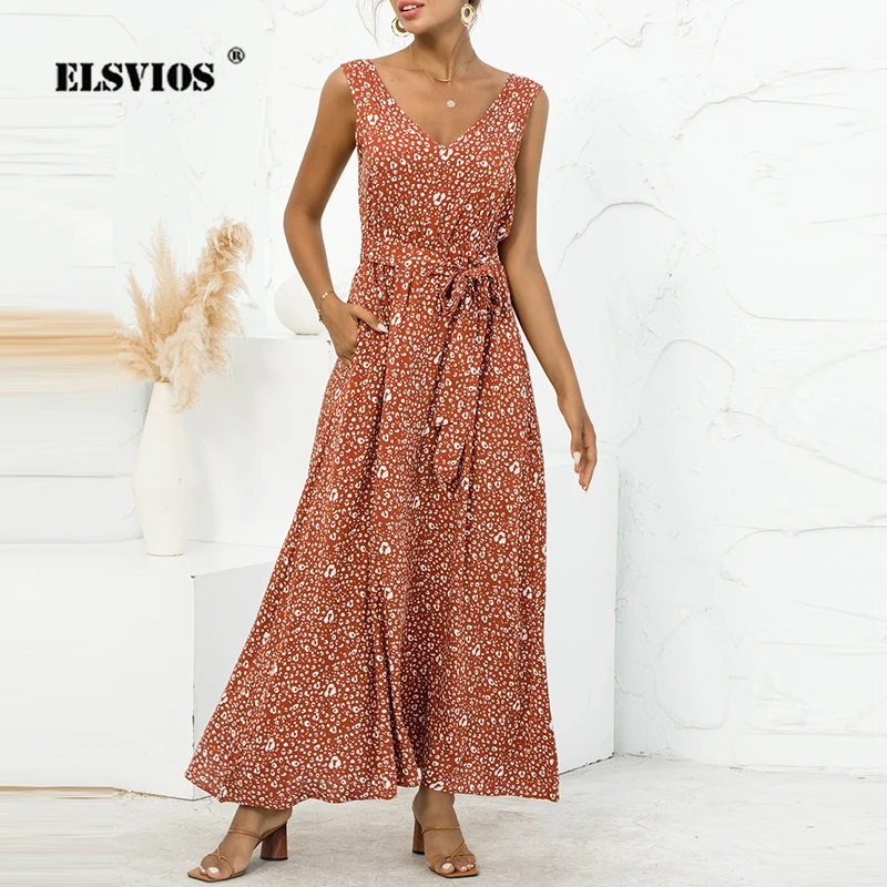 Fashion Lace-Up Sleeveless Party Vestidos Women Sexy V-Neck Backless Maxi Dress Female Summer Casual Leopard Print Beach Dresses
Fashion Lace-Up Sleeveless Party Vestidos Women Sexy V-Neck Backless Maxi Dress Female Summer Casual Leopard Print Beach Dresses