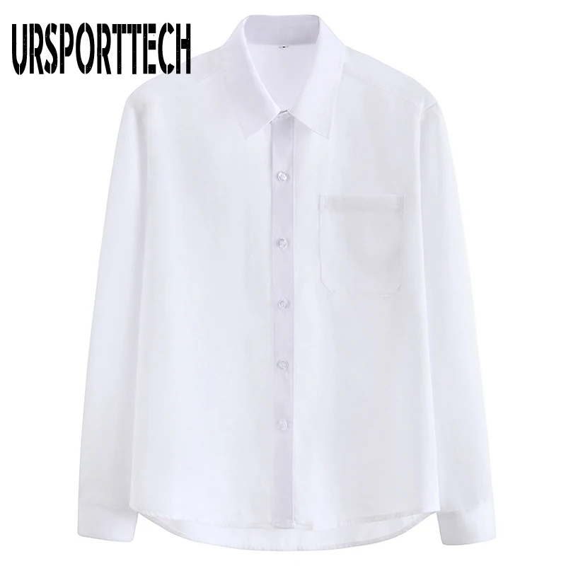 URSPORTTECH Мужская рубашка оверсайз 5XL с длинным рукавом Однотонная рубашка мужская Студенческая блуза для мальчиков деловая рубашка мужская деловая повседневная одежда 
URSPORTTECH Мужская рубашка оверсайз 5XL с длинным рукавом Однотонная рубашка мужская Студенческая блуза для мальчиков деловая рубашка мужская деловая повседневная одежда
