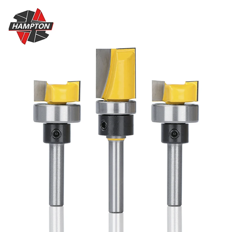 HAMPTOM Trim Router Bit Set - 1/4" 6mm Shank Pattern/Template Woodworking Cutter Tenon Cutter for Woodworking Tools
HAMPTOM Trim Router Bit Set - 1/4" 6mm Shank Pattern/Template Woodworking Cutter Tenon Cutter for Woodworking Tools