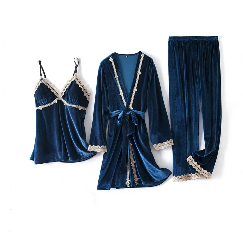 3Pcs Pajamas Sets Velour Sleep Suit Sexy Womens With Belt Nightwear Casual Suspender Sleepshirt Spring Nightgown Home Clothes
3Pcs Pajamas Sets Velour Sleep Suit Sexy Womens With Belt Nightwear Casual Suspender Sleepshirt Spring Nightgown Home Clothes