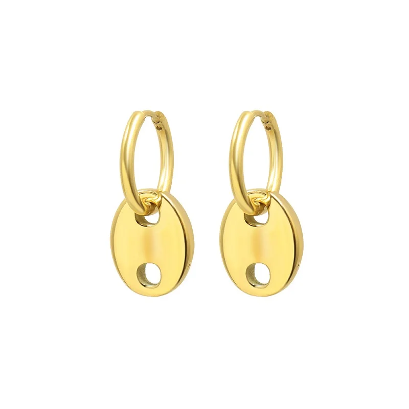 INS Hot Stainless Steel Geometric Pig Nose Dangle Huggie Earrings Women Golden Hiqh Quality Earrings Fashion Jewelry
INS Hot Stainless Steel Geometric Pig Nose Dangle Huggie Earrings Women Golden Hiqh Quality Earrings Fashion Jewelry