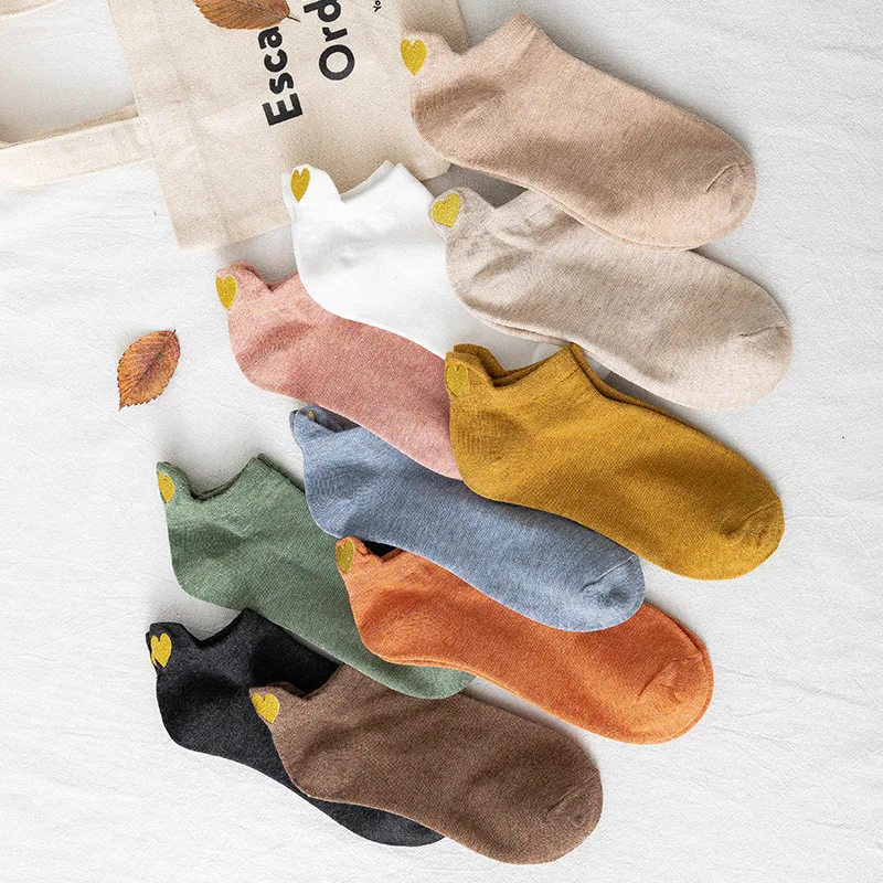 20 Pieces=10 Pairs Candy Color Embroidery Love Socks Combination Men Women Cartoon Cute Sweet Socks Slippers New Year Socks 2021
20 Pieces=10 Pairs Candy Color Embroidery Love Socks Combination Men Women Cartoon Cute Sweet Socks Slippers New Year Socks 2021