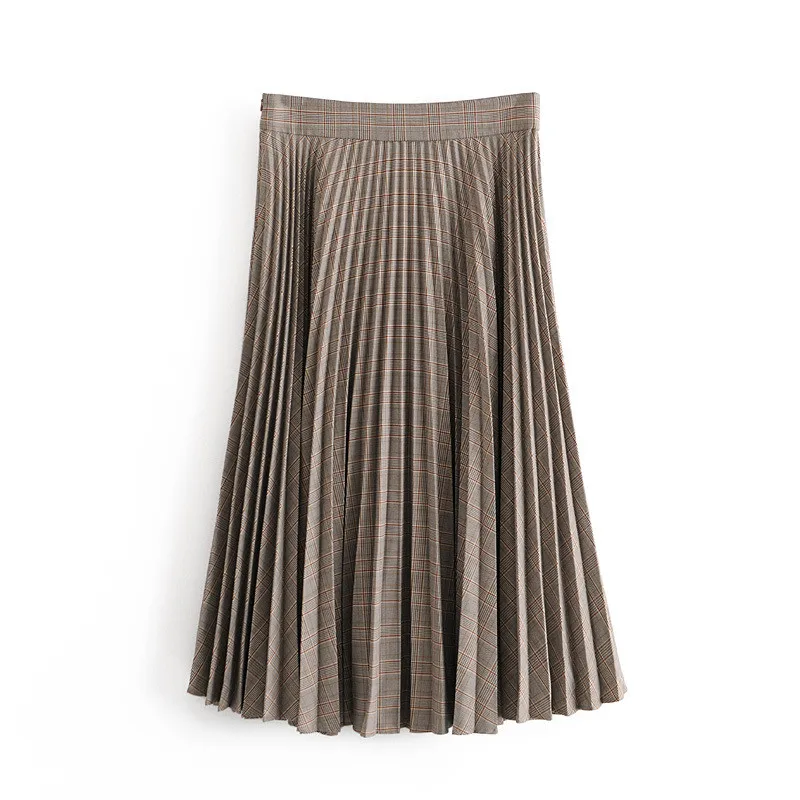 Merodi autumn women elegant za plaid long skirts female casual high waist a-line midi skirt girls fashion long pleated skirts
Merodi autumn women elegant za plaid long skirts female casual high waist a-line midi skirt girls fashion long pleated skirts