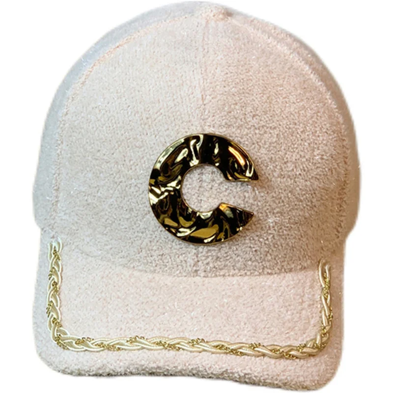 Brand Fashion Mohair Adjustable Baseball Cap Women Autumn C Letter Diamond Caps Winter Outdoor Thick Warm Plush Hat for Women
Brand Fashion Mohair Adjustable Baseball Cap Women Autumn C Letter Diamond Caps Winter Outdoor Thick Warm Plush Hat for Women