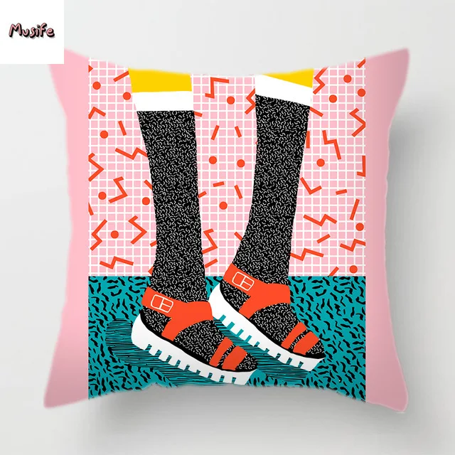 Fashion Shoes Girl Colorful Anime Polyester Square Pillowcase Geometric Pillowcase Home Bedroom Hotel Car Decoration 45x45cm ..
Fashion Shoes Girl Colorful Anime Polyester Square Pillowcase Geometric Pillowcase Home Bedroom Hotel Car Decoration 45x45cm ..