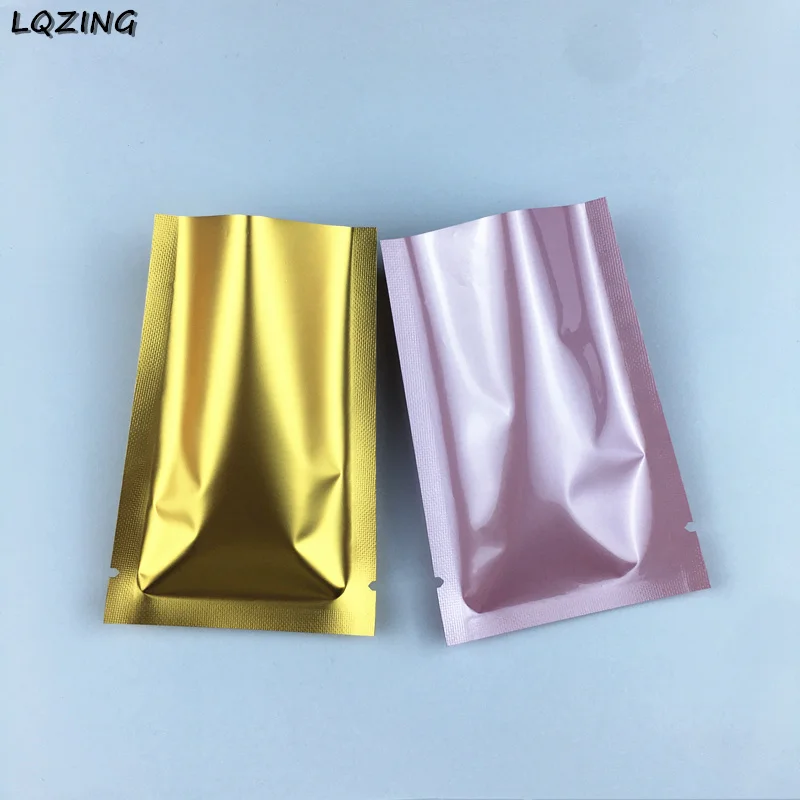 100pcs 6*9cm Gold/Pink Heat Sealing Tea Beans Pouches Storage Small Mylar Foil Bags Flat Vacuum Sealed Packaging Bag Supplies
100pcs 6*9cm Gold/Pink Heat Sealing Tea Beans Pouches Storage Small Mylar Foil Bags Flat Vacuum Sealed Packaging Bag Supplies