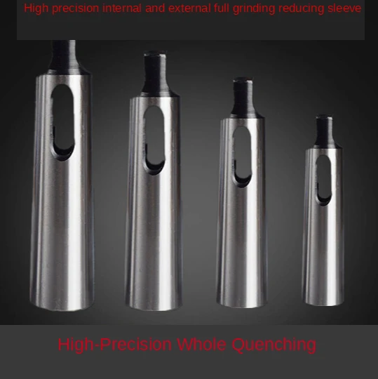 Taper shank milling cutter drilling sleeve middle MT1-2-3-4-5 drilling and milling lathe reducing sleeve
Taper shank milling cutter drilling sleeve middle MT1-2-3-4-5 drilling and milling lathe reducing sleeve