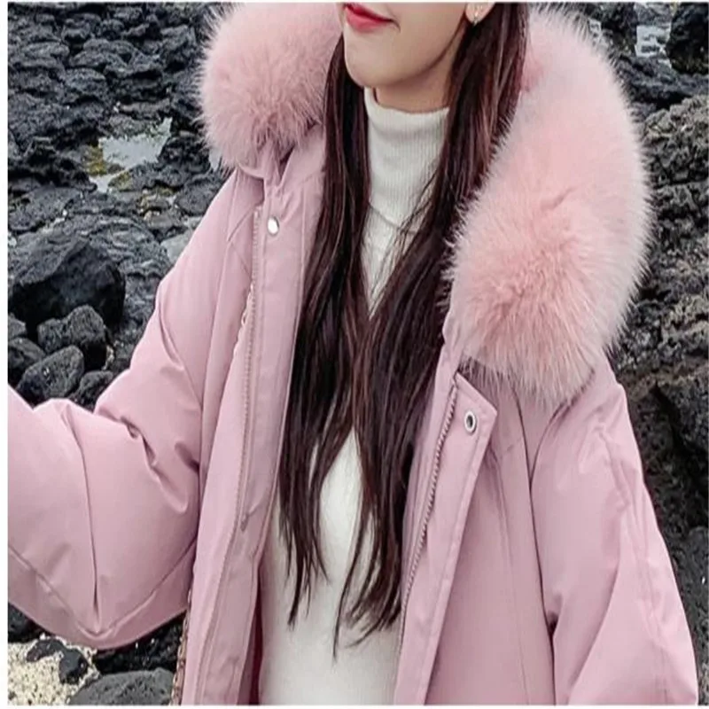 Hooded Large Fur Collar Women Winter Jacket 2019 Sweet Down Cotton Coat A-Line Style Female Parkas Thick Snow Wear Mujer M020
Hooded Large Fur Collar Women Winter Jacket 2019 Sweet Down Cotton Coat A-Line Style Female Parkas Thick Snow Wear Mujer M020