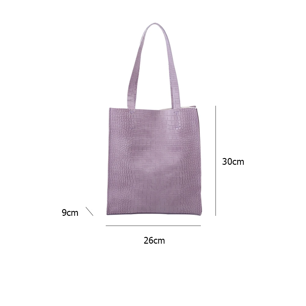 Classic Texture Portable Women Tote Shoulder Bag Creative Design Chic Durable PU Big Capacity Lady Shopping Handbag
Classic Texture Portable Women Tote Shoulder Bag Creative Design Chic Durable PU Big Capacity Lady Shopping Handbag