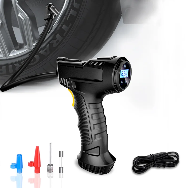 120W Wireless Car Air Pump Rechargeable Portable Air Compressor LED Digital Tire Inflator Equipment Car Bicycle Motorcycles Ball
120W Wireless Car Air Pump Rechargeable Portable Air Compressor LED Digital Tire Inflator Equipment Car Bicycle Motorcycles Ball