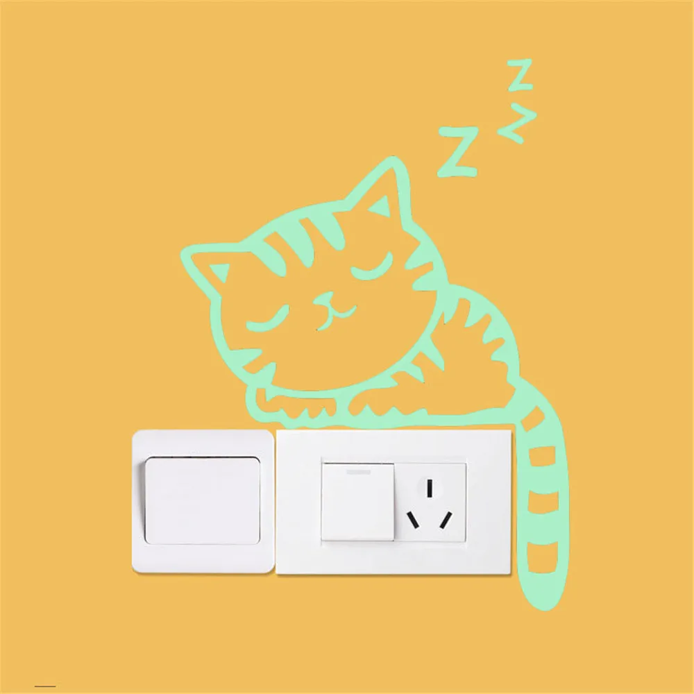 2021 Luminous Glow Switch Wall Sticker Cute Creative Kitten Cat Living Room Bedroom Home Noctilucent Decoration Accessories 
2021 Luminous Glow Switch Wall Sticker Cute Creative Kitten Cat Living Room Bedroom Home Noctilucent Decoration Accessories
