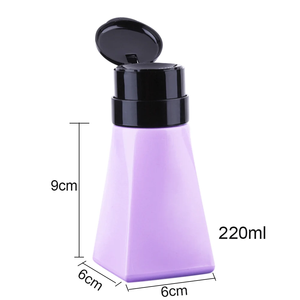 220ml Nail Polish Gel Remover Liquid Press Bottle Empty Lockable Pump Dispenser Make Up Refillable Container Nail Bottle
220ml Nail Polish Gel Remover Liquid Press Bottle Empty Lockable Pump Dispenser Make Up Refillable Container Nail Bottle
