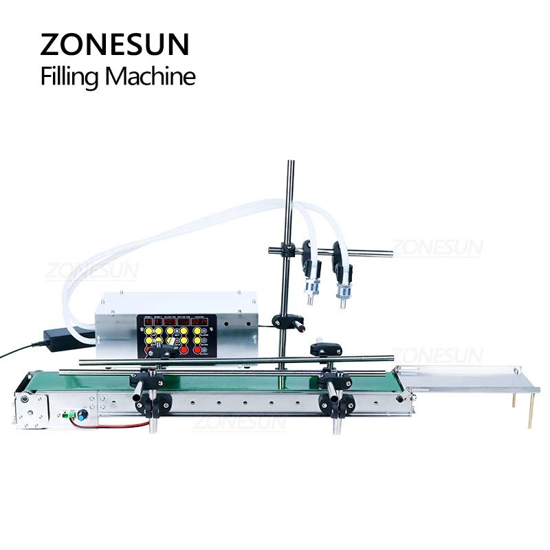 ZONESUN Small Automatic Liquid Filling Machine 2 Nozzles Beverage Juice Perfumer Bottle Vial Water Essential Oils Filler
ZONESUN Small Automatic Liquid Filling Machine 2 Nozzles Beverage Juice Perfumer Bottle Vial Water Essential Oils Filler