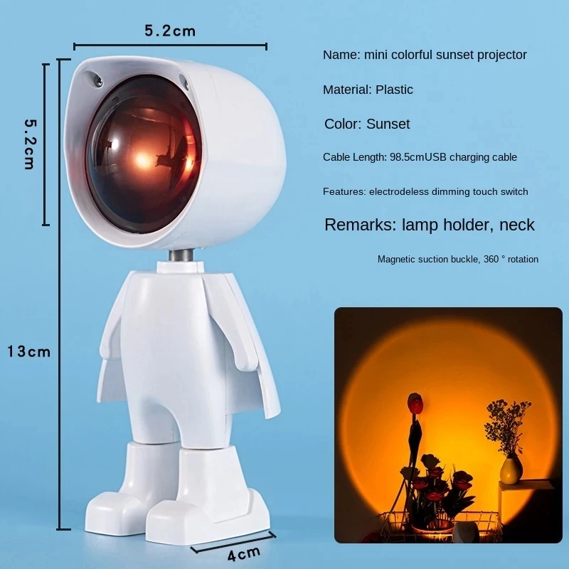 New Cartoon Rainbow Projection Light Sun Never Set Projection Lamp USB Rechargeable Room Decoration Night Light Sunset Rainbow
New Cartoon Rainbow Projection Light Sun Never Set Projection Lamp USB Rechargeable Room Decoration Night Light Sunset Rainbow
