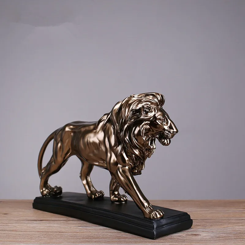American Classical Resin Art&Craft Home Decor Creative Imitation Copper Lion King Study Ornaments Business Gifts X3882 
American Classical Resin Art&Craft Home Decor Creative Imitation Copper Lion King Study Ornaments Business Gifts X3882