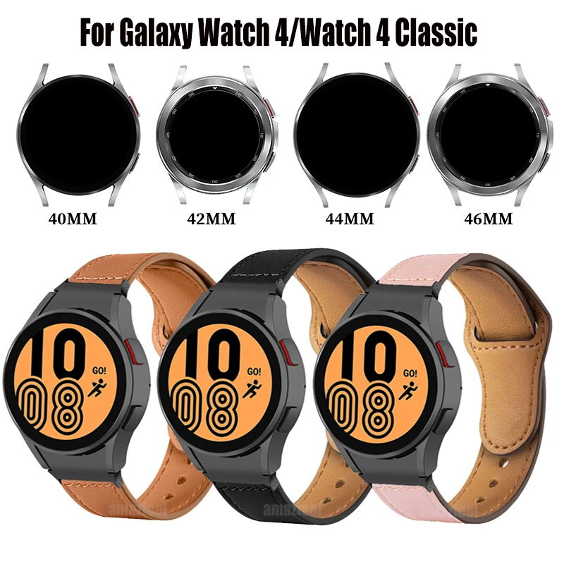Ремешок из натуральной кожи для Samsung Galaxy Watch 4 44/40 мм, браслет с изогнутым концом, адаптер для Galaxy Watch 4 Classic 42/46 мм, без зазора
Ремешок из натуральной кожи для Samsung Galaxy Watch 4 44/40 мм, браслет с изогнутым концом, адаптер для Galaxy Watch 4 Classic 42/46 мм, без зазора