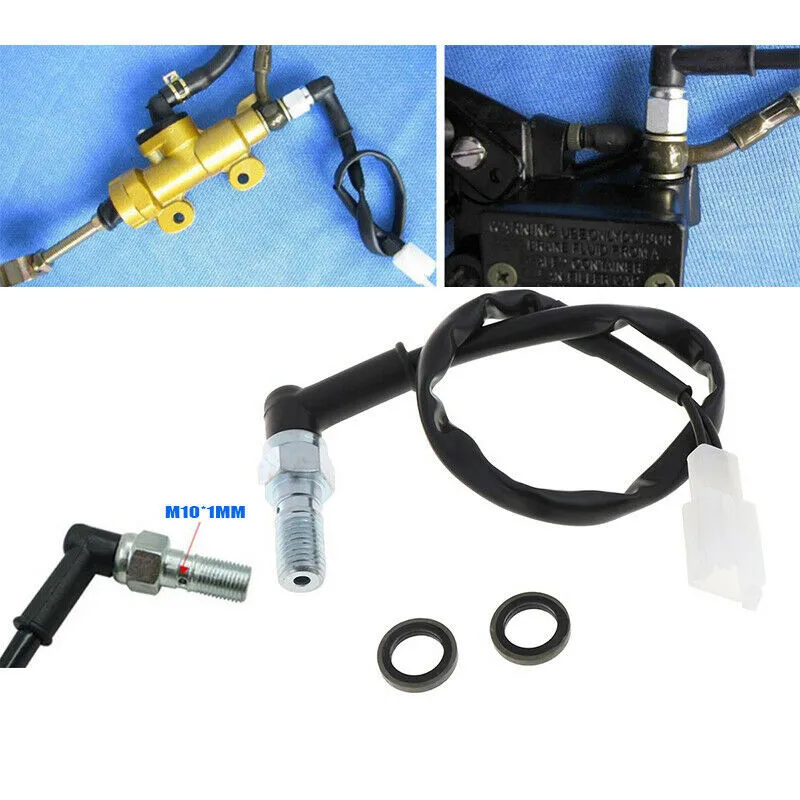 1pc Motorcycle Rear Hydraulic Pressure Brake Light Switch Banjo M10 X 1mm Bolt Brake Hose Brake Tail Light Switch Brake System
1pc Motorcycle Rear Hydraulic Pressure Brake Light Switch Banjo M10 X 1mm Bolt Brake Hose Brake Tail Light Switch Brake System