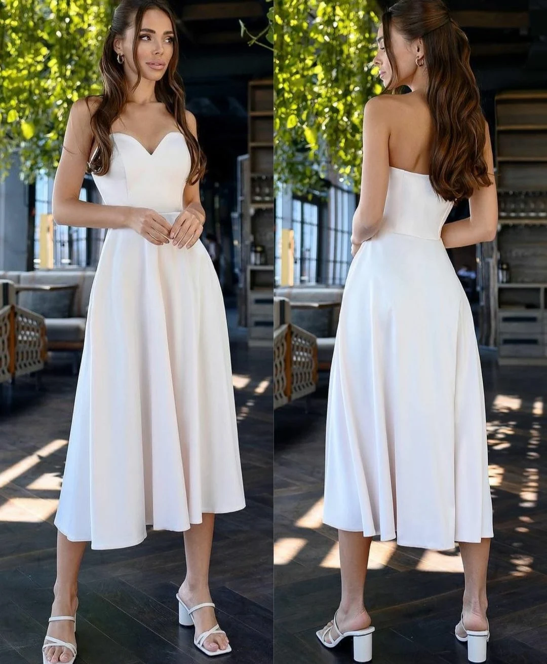 Элегантные Короткие атласные свадебные платья с карманами, а-силуэт, плиссированный корсет, халаты на спине, свадебное платье для женщин
Элегантные Короткие атласные свадебные платья с карманами, а-силуэт, плиссированный корсет, халаты на спине, свадебное платье для женщин