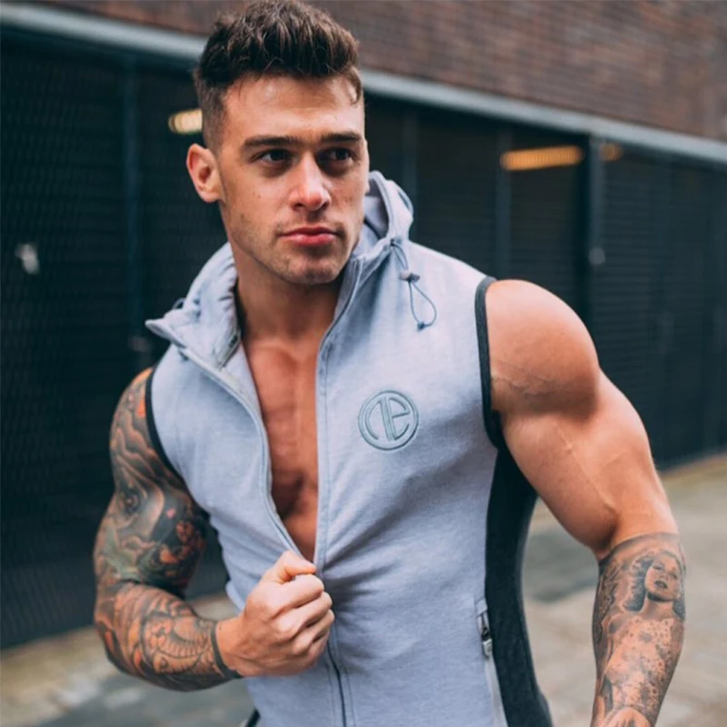2021 Mens Gyms Hoodie Singlets Sweatshirts sleeveless hoodies printing Bodybuilding Fitness male waistcoat Shirts Casual hoodies
2021 Mens Gyms Hoodie Singlets Sweatshirts sleeveless hoodies printing Bodybuilding Fitness male waistcoat Shirts Casual hoodies