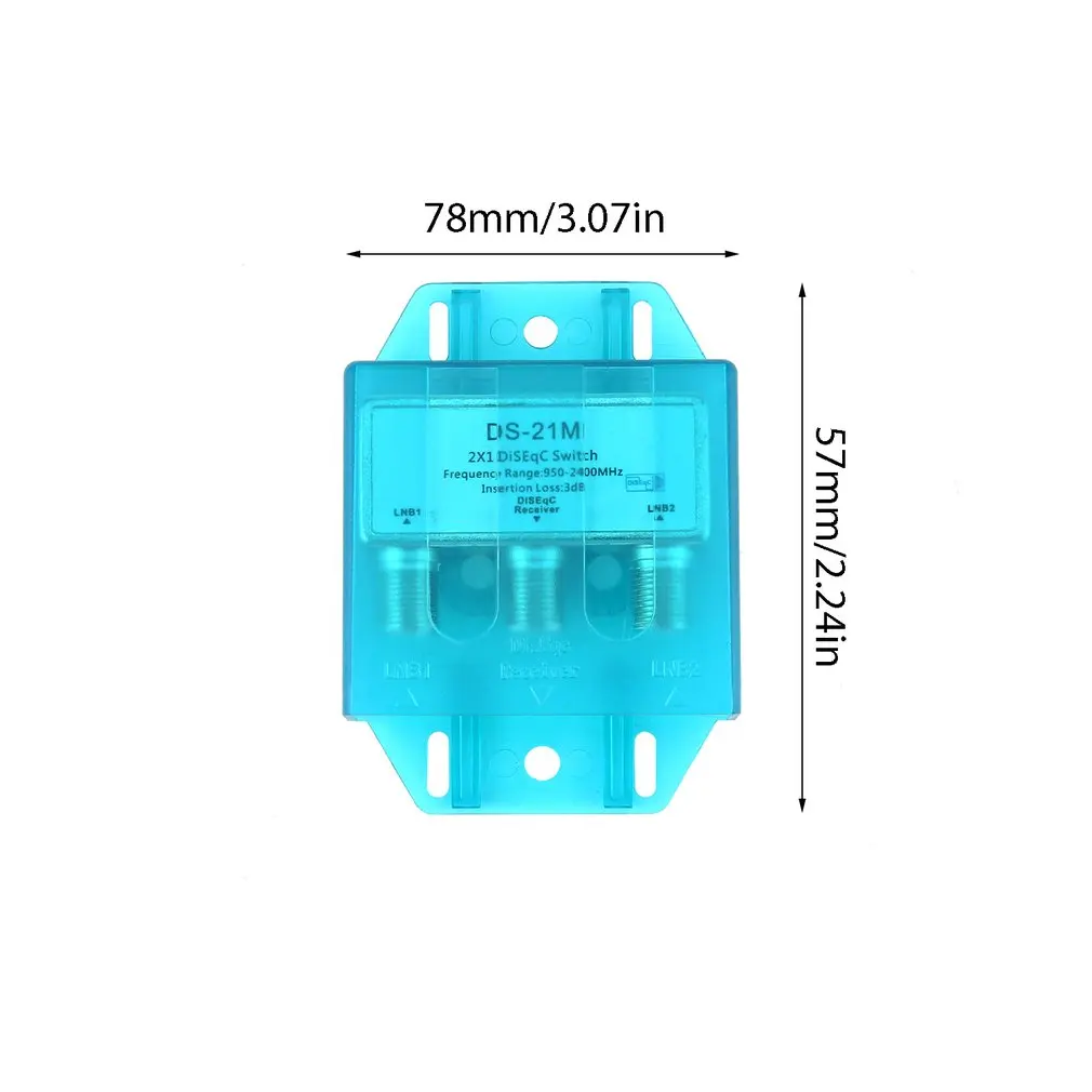 Water Proof DiSEqC Switch 2 in 1 rainproof two-in-one switch X-21M compatible with more types of satellite receiver
Water Proof DiSEqC Switch 2 in 1 rainproof two-in-one switch X-21M compatible with more types of satellite receiver