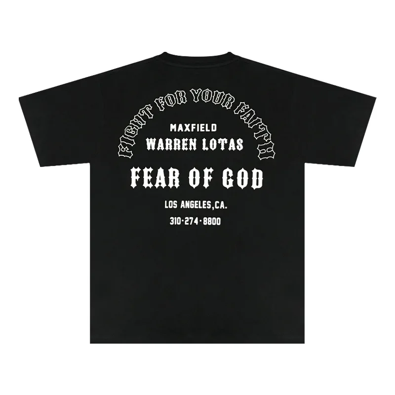 

Fog feel of God Jesus short sleeve Christmas main line loose leisure high street cotton t-shirt men's fashion men sweetshirts