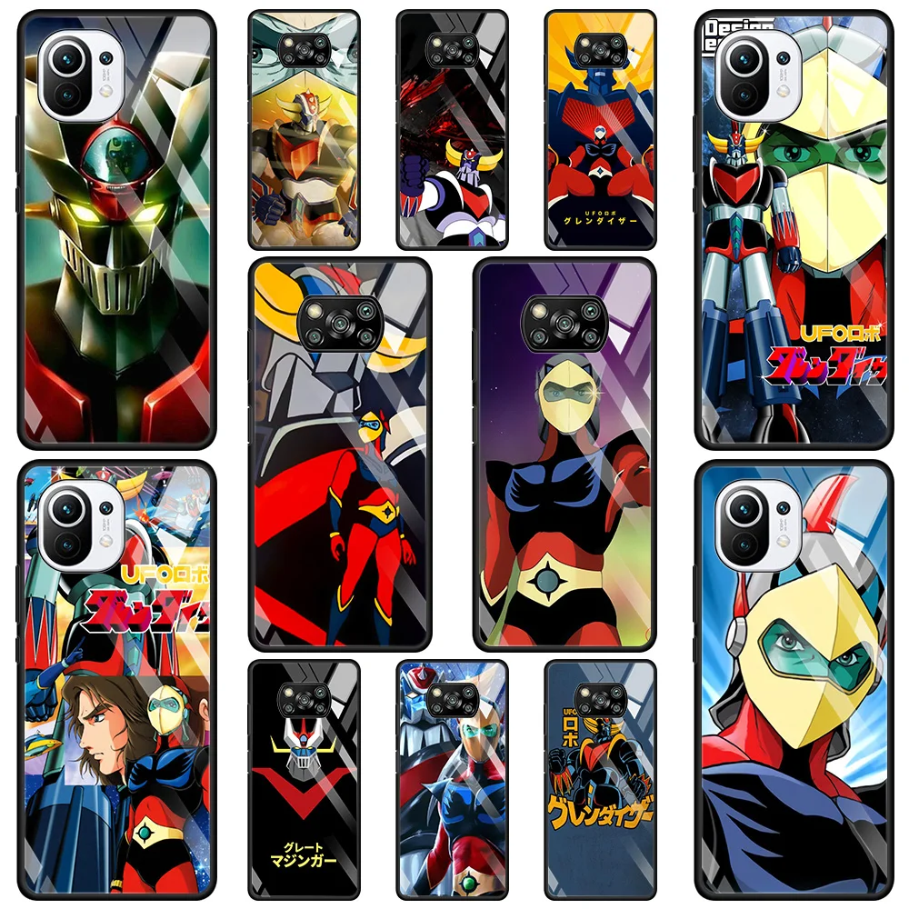 Glass Case For Xiaomi Poco X3 NFC M2 F2 Pro Cover For MI 11 Ultra 10 10T Lite 9T CC9E CC9 Note 10 Phone Shell UFO Robot Goldorak
Glass Case For Xiaomi Poco X3 NFC M2 F2 Pro Cover For MI 11 Ultra 10 10T Lite 9T CC9E CC9 Note 10 Phone Shell UFO Robot Goldorak