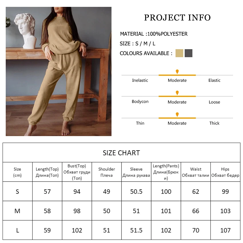 Hiloc Knitting Velvet Pajamas Long Sleeves Trouser Suits Warm Home Suit For Women Pajama Solid Sets Womens Outfits Sleepwear
Hiloc Knitting Velvet Pajamas Long Sleeves Trouser Suits Warm Home Suit For Women Pajama Solid Sets Womens Outfits Sleepwear