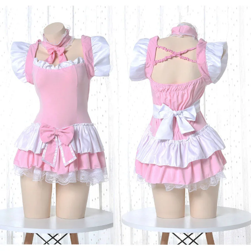Lolita Cute Pink Ruffle Maid Outfit Japanese Girl Cosplay Costumes Sexy Lingerie Daily Apron Uniform Skirt Set Kawaii Nightdress
Lolita Cute Pink Ruffle Maid Outfit Japanese Girl Cosplay Costumes Sexy Lingerie Daily Apron Uniform Skirt Set Kawaii Nightdress