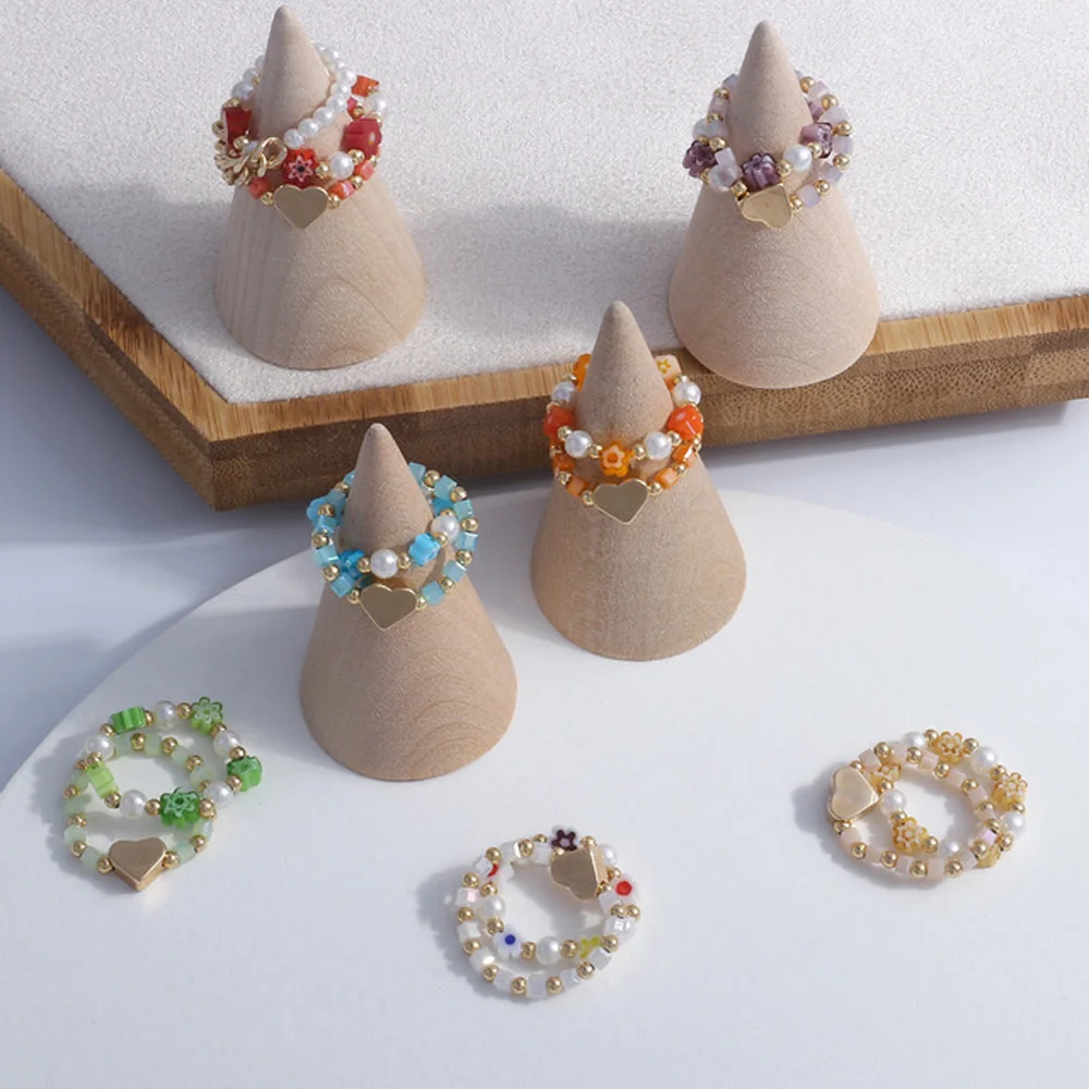 Fashion Trendy Handmade Multi-Color Ring Women Girl Jewelry Stretch Love Ring Weave Style Stacked Party Rings
Fashion Trendy Handmade Multi-Color Ring Women Girl Jewelry Stretch Love Ring Weave Style Stacked Party Rings