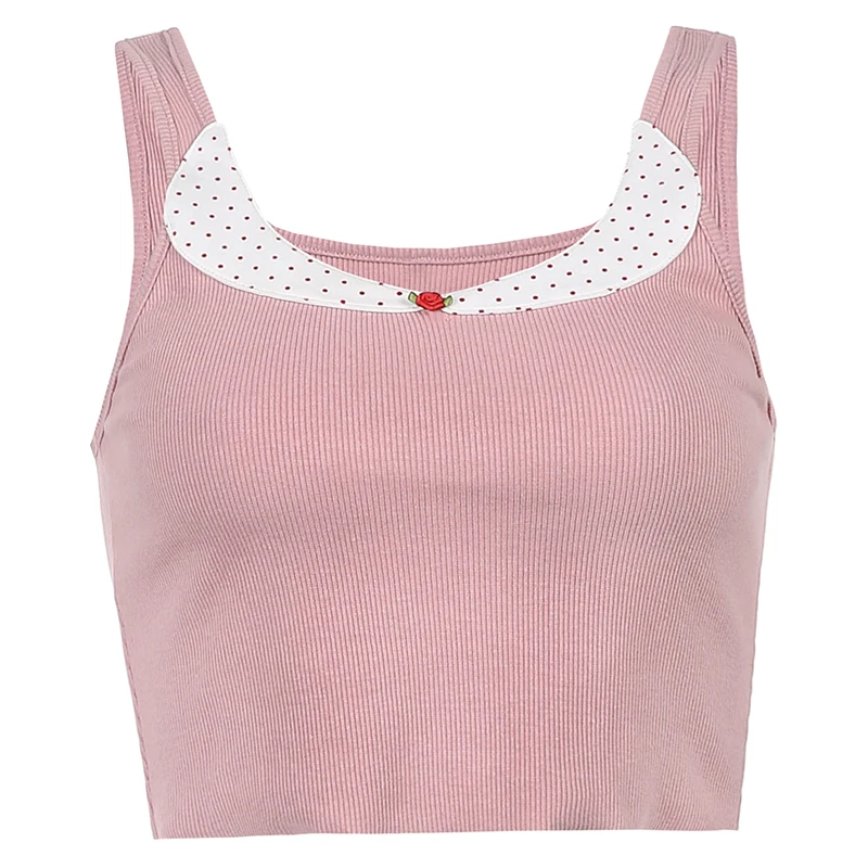 Rockmore Cute Aesthetic Crop Tops Patchwork Tank Top For Girls Harajuku Mujer Women Clothing Mini Vests Y2K Kawaii Summer Pink
Rockmore Cute Aesthetic Crop Tops Patchwork Tank Top For Girls Harajuku Mujer Women Clothing Mini Vests Y2K Kawaii Summer Pink