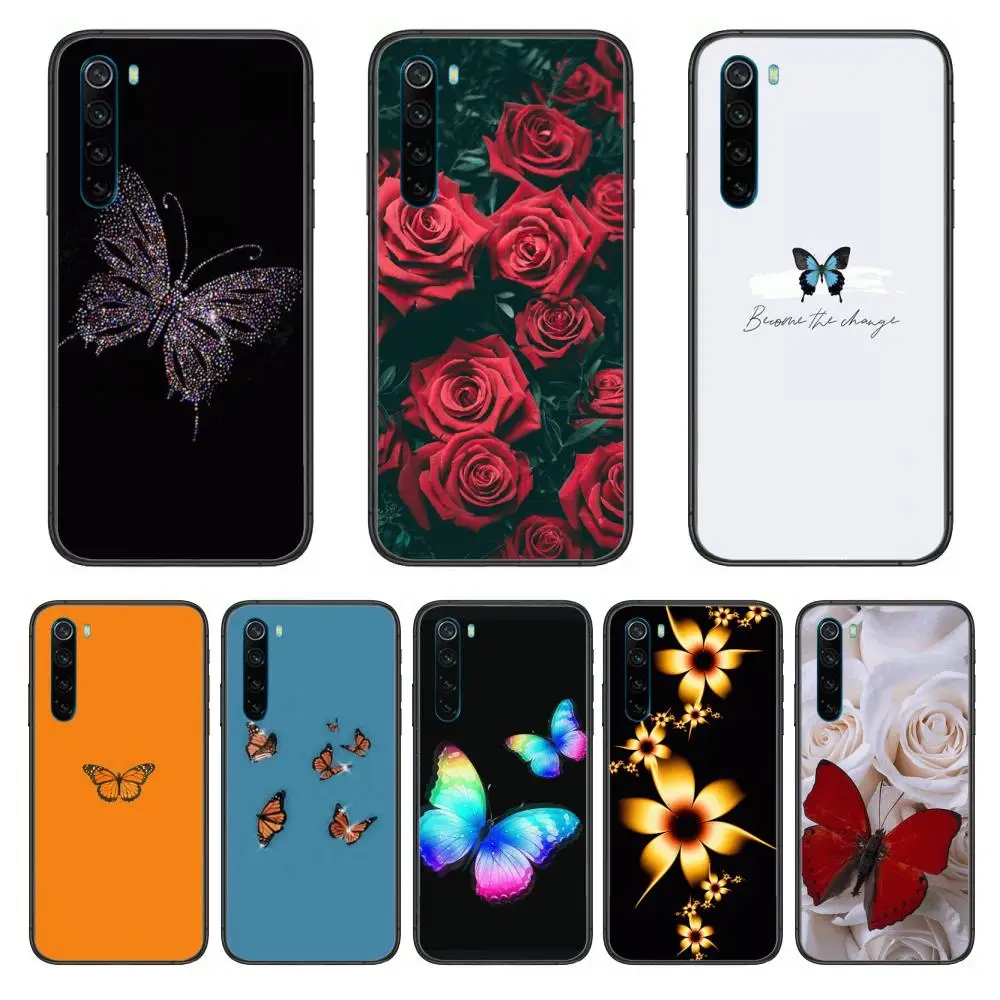 Butterflies and roses cartoon Phone Case For XiaoMi Redmi Note 9S 8 7 6 5 A Pro T Y1 Anime Black Cover Silicone Back Pretty
Butterflies and roses cartoon Phone Case For XiaoMi Redmi Note 9S 8 7 6 5 A Pro T Y1 Anime Black Cover Silicone Back Pretty