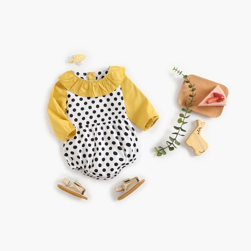 Polka Dots Peter Pan Collar Jumpsuit Infant Kids T-shirt Newborn Baby Cotton Long Sleeve Cute Clothes Toddler Children Bodysuit
Polka Dots Peter Pan Collar Jumpsuit Infant Kids T-shirt Newborn Baby Cotton Long Sleeve Cute Clothes Toddler Children Bodysuit